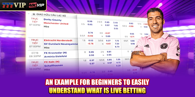 An example for beginners to easily understand what is live betting