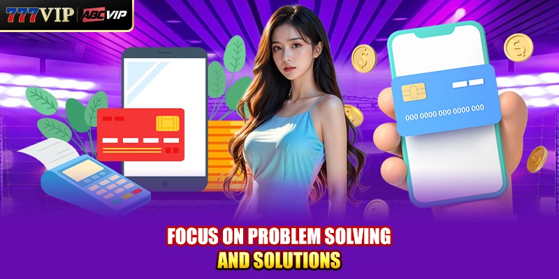 Focus on problem solving and solutions