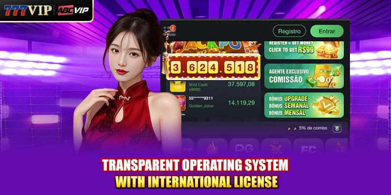 Transparent operating system with international license